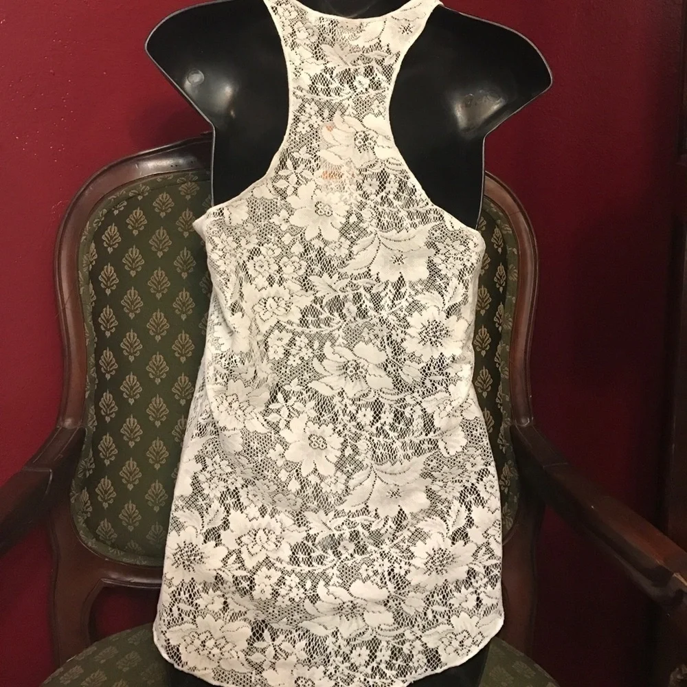 Elena Gilbert American rag lace racerback tank nwt